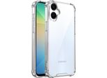 Custodia Trasparente Per Samsung Galaxy A06 4G / A06 5G, Retro Trasparente Ibrido, Copertura Antiurto Con Paraurti In Tpu