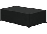 Copertura Per Set Da Salotto - Copertura Per Set Da Giardino - Copertura Per Mobili Da Giardino - Copertura Protettiva - Rettangolare - Impermeabile - Copertura Per Divano In Rattan - Per Mobili Da Giardino - Divano Ad Angolo - Mobili Da Salotto - 350 X 260 X 90 Cm - Nero