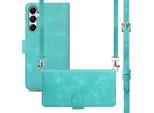 Samsung Galaxy A17/Samsung Galaxy A17 Custodia - Pelle Finta - Imoshion Custodia Con Cinturino/Custodia A Libro - Turchese
