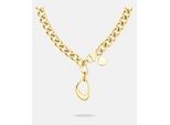Kette Mit AnhäNger Liebeskind Berlin "Schmuck Geschenk Edelstahl Halskette The Organic", Gold (Gelbgoldfarben), Halsketten, Damen, Edelstahl, L: 38 B: 6Mm, B:6Mm