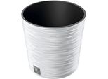 Blumentopf Prosperplast "Furu Ro", Weiß, H:24,7Cm Ø:25Cm, Kunststoff, PflanzgefäßE