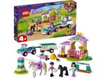 Lego 41441 Friends Paddock Da Allenamento E Rimorchio Per Cavalli, Giocattolo Per Cavalli Da 4 Anni Per Bambine E Bambini Con Stalla Per Cavalli
