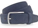Vanzetti Pelle Cintura Leather Belt W110 Navy Blu Scuro