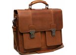 The Chesterfield Brand Cartella Borsa A Tracolla Con Scomparto Per Laptop Springfield Business Bag Cognac Marrone