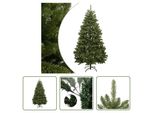 The Living Store Albero Di Natale Artificiale Pieghevole Con Supporto Verde 240 Cm