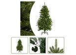 The Living Store Albero Di Natale Artificiale Pieghevole Con Supporto Verde 120 Cm