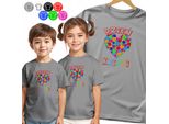 Maglietta Kinder - Bunte Point Herz Tag Point - 122 S