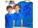 Maglietta Kinder - Daytime Dots Blau - 146 L