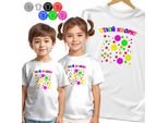 T-Shirt Per Bambini - Etichetta A Puntini Colorati - 86 Xxxs