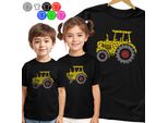 Maglietta Per Bambini - Punti Colorati Tag Tractor Dots - 134 M