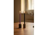 Set Di Candele Rituali Per La Meditazione - 20 Candele Di Cera D'api Fatte A Mano (Nero E Viola), 16 Cm, 30 Minuti Di Combustione