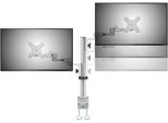 Speaka Supporto Da Tavolo Professionale Per Monitor A 2 Vie 33,0 Cm (13") - 68,6 Cm (27"") Inclinabile+Oscillabile, Ruotabile SP-DUAL-ARM"