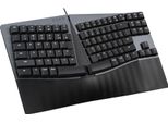 Perixx PERIBOARD-335 Rd De Usb Keyboard German, Qwertz Black Backlit, Ergonomic