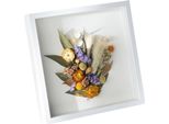 Inf Cornice Portafoto Quadrata In Legno Per Fiori Secchi E Fai Da Te Bianco 8 Pollici