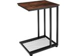 Tectake® Beistelltisch, Industrial Style, In Praktischer C-Form, 48 X 35 X 66 Cm