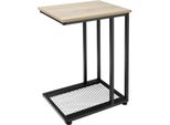 Tectake® Beistelltisch, Industrial Style, In Praktischer C-Form, 48 X 35 X 66 Cm