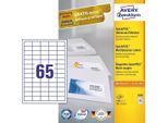 Avery - Etiketten - Weiß - A4 (210 X 297 Mm) - 100 Stck. 65) (3666)