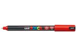 Marcatore A Pigmento Uni-Ball PC-1MR R Rosso Posca