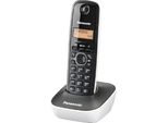 Panasonic KX-TG1611 Telefono Dect Con Id Chiamante Nero, Bianco