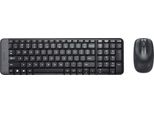 Logitech Wireless Combo MK220 Tastiera Mouse Incluso Casa Usb Portoghese Nero
