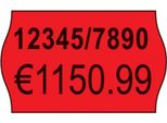 Avery Zweckform RPLP1626 - Carta - Adesivo Permanente - Perforato - Rosso - 26 X 16 Mm 12000 Etichette (10 Rotoli X 1200) Etichette Prezzo