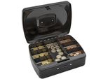 Wedo 146 321Z Cassetta Portavalori Wedo Con Serratura A Combinazione, 7 Scomparti, Nera