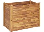 Letto Rialzato Da Giardino 110 X 60 X 84 Cm In Legno Massiccio Di Acacia