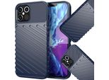 Thunder Case Elastyczne Pancerne Etui Pokrowiec Iphone 12 Pro / Iphone 12 Niebieski