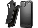 Carbon Case Elastyczne Etui Pokrowiec Iphone 13 Mini Czarny