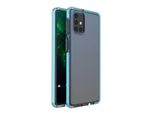 Spring Case Pokrowiec ŻElowe Etui Z Kolorową Ramką Do Samsung Galaxy M31S Jasnoniebieski