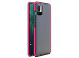 Custodia Gel Spring Case Con Cornice Colorata Per Xiaomi Redmi Note 10 5G / Poco M3 Pro Rosa Scuro