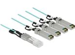 Delock - Cavo Ethernet 40 Gbase Aoc - Da Qsfp+ (M) A Sfp+ (M) - 3 M - 3 Mm - SFF-8436 - Cavo Ottico Attivo (Aoc) - Aqu