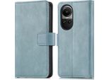 Imoshion Custodia Per Cellulare Per Oppo Reno 10 Pro/Oppo Reno 10 - Flip Cover Libreria Flip - Blu Chiaro