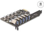 Delock Usb 5 Gbps Pci Express X1 Karte Zu 5 X Extern Typ-A+ 2 Type-C (90346)