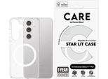 Etui Care By Panzerglass Flagship Urban Combat Starlight White Qi Do Samsung Galaxy S25+ - Przezroczysty