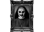 Halloween Nun Mural Vintage Horror Decoration Spooky Ghost Scary Face Scary Decoration Artwork Wall Decal Eerie Art Gothic Style, Colore: Bianco / Nero
