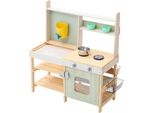 Succebuy Cucina Di Fango In Legno, Set Di Cucina Da Gioco All'aperto Per Bambini, Gioco Di Ruolo