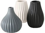 Set Di Vasi Wilma 3 Pezzi In Ceramica Blu