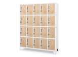 Armadietto 5B4A Armadietto Con 20 Scomparti Armadietto In Metallo Verniciato A Polvere 172 Cm X 136 Cm X 45 Cm