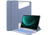 Inf Custodia Tastiera Bluetooth Rotante 360° Per Samsung Tab S10+/S9 Plus 12.4""