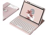 Inf Custodia Tastiera Bluetooth Rotante 360° Per Ipad 11 & Ipad 10.9 - Rosa