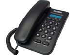 Maxcom KXT100 Telefono Con Cavo Con Retroilluminazione E Doppio Id Chiamante Telefono Di Casa Lcd Nero