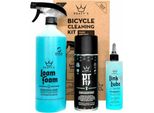 Peaty's Wash Prevent Lubricate Starter Pack 1 L-400 Ml-120 Ml Ciclo Di Pulizia E Manutenzione