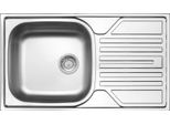 1-Bowl Steel Sink With Drainer - Drain 3.5