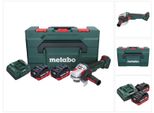 Metabo Wvb 18 Ltx Bl 15-125 Smerigliatrice Angolare Rapida A Batteria 18 V 125 Mm ( 601731660 ) Senza Spazzole + 2X Batteria Ricaricabile 5,5 Ah + Caricabatterie + Metabox