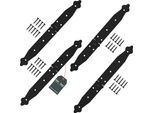 Kotarbau® Cerniera Per Persiana Cerniere Per Porte 150 X 200 X 35 Mm In Acciaio Verniciato A Polvere Cerniera Per Porte Cerniera Nera Cerniere Per Finestre A Libro Cerniera Per Porte In Legno Cerniera Per Cancelli Da Giardino Cerniera Per Casse Ferma Cancelli