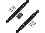 Kotarbau® Set Di 2 Cerniere Per Tapparelle Cerniere Per Porte 150 X 200 X 35 Mm In Acciaio Verniciato A Polvere Cerniera Per Porte Cerniera Per Porte Nero Cerniere Cerniera Per Finestre A Libro Porta In Legno Cancello Da Giardino Cerniera Per Casse Cerniera Per Cancelli