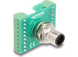 Delock M12ÜBergabemodul Adapter 17 Pin A-Kodiert Stecker Zu 18 Terminalblock Zum (60661)