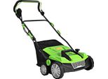 Arieggiatore Per Prato Elettrico Scarificatore 1800W 2 Livelli Profondità Di Lavoro 106 X 58 X 110,5 Cm Verde