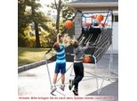 Basketballautomat Klappbares Basketball-Arcade-Spiel mit 2 Körben Weiß